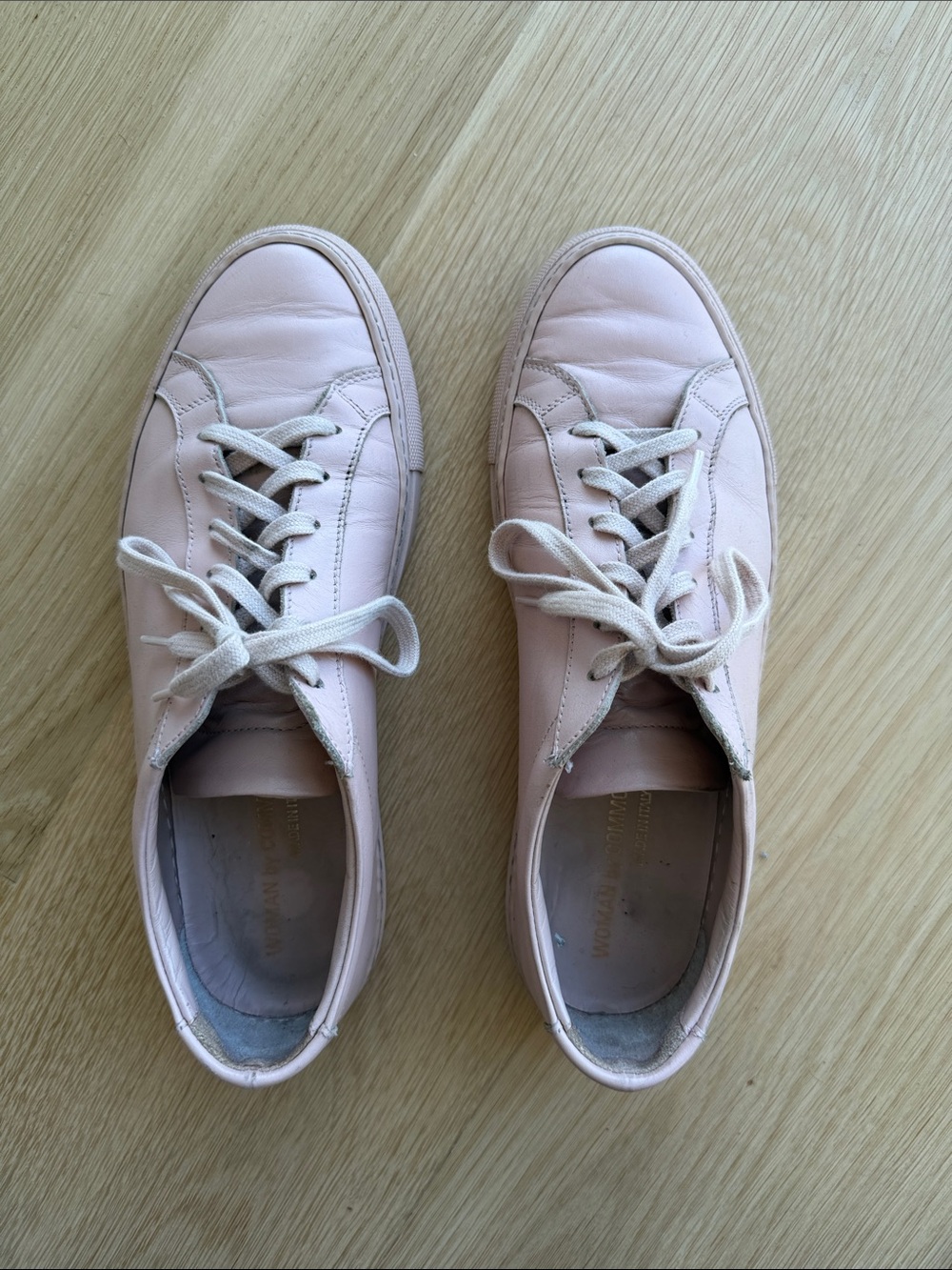 Common Projects Low-Top Sneakers in Pale Pink